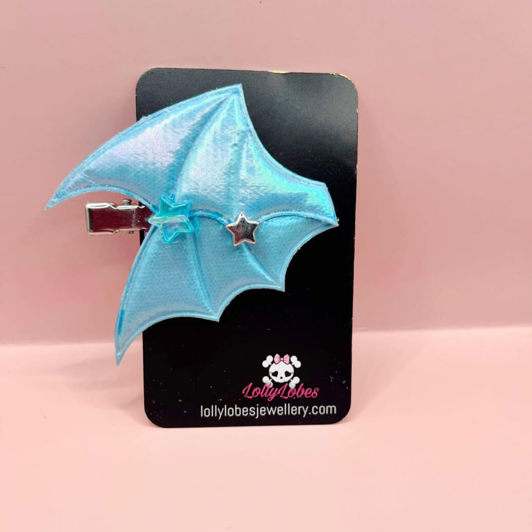 Pastel Bat Wing Hair Clip - Various Colours