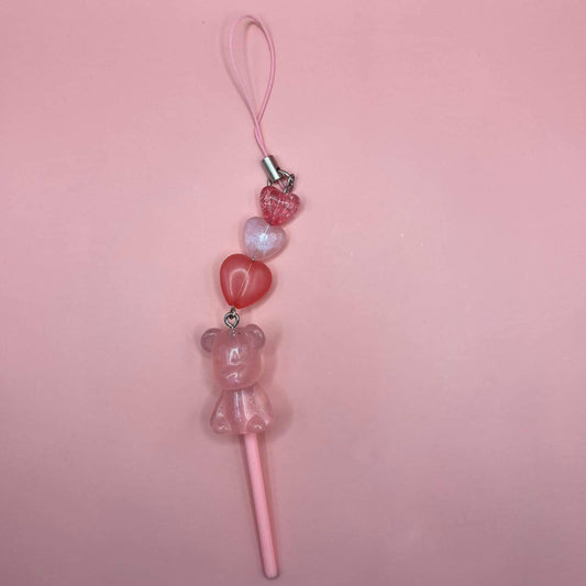 Pink Sparkle Teddy Pop