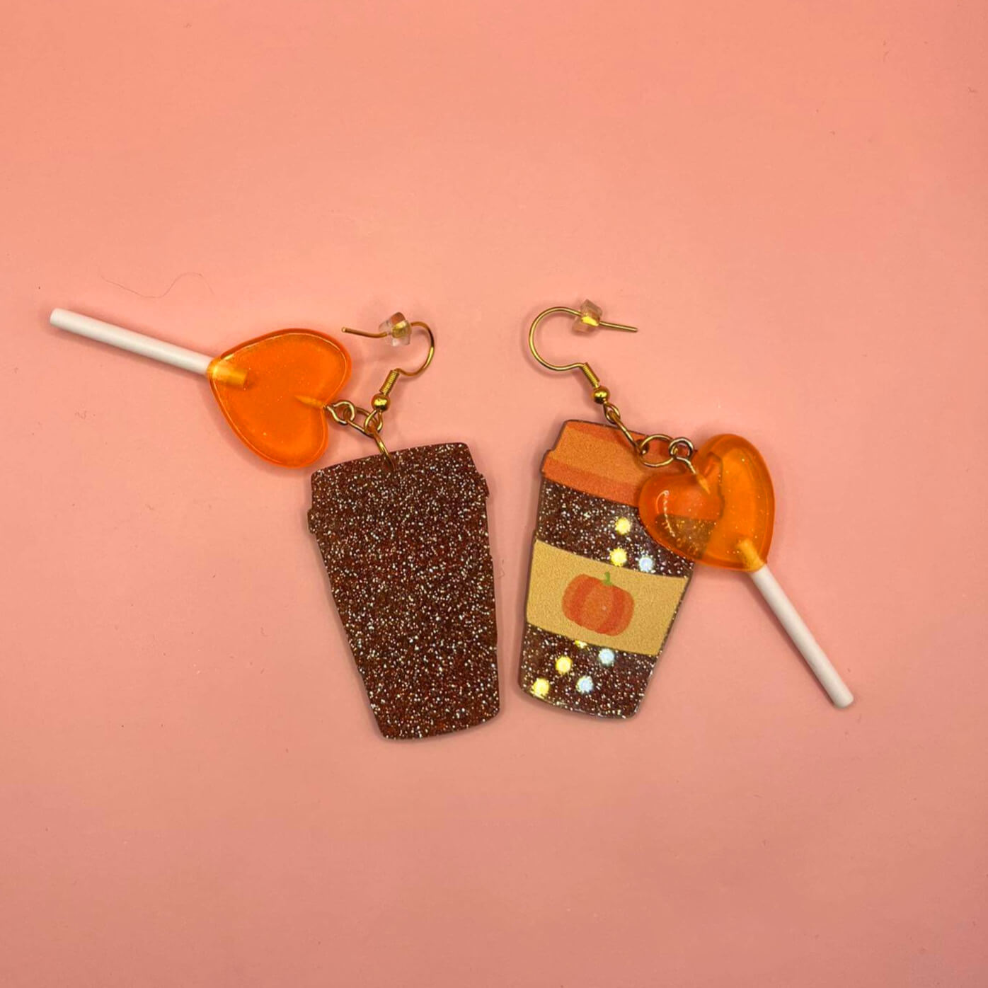 Orange Pop and Pumpkin Spice Dangles