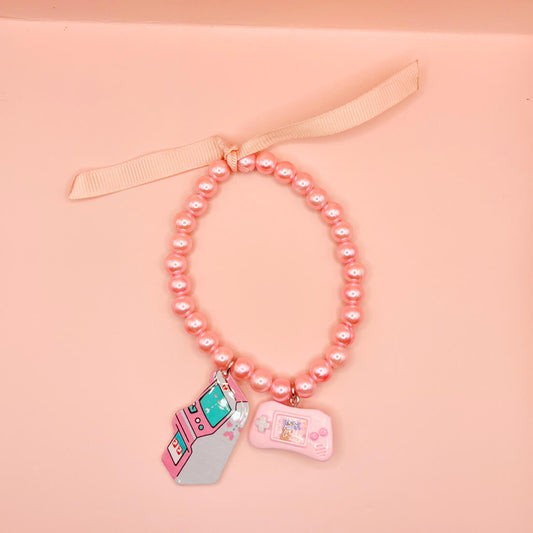 Pink Retro Gamer Bracelet