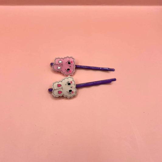 Heart Ear Bunny Hair Slides - 2 Pack