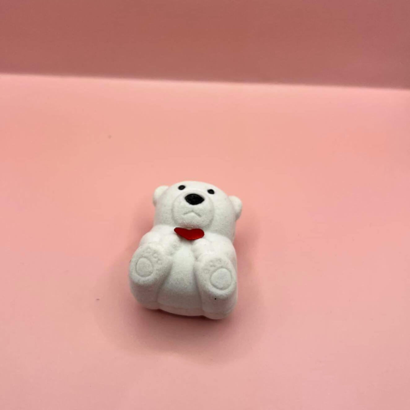 White Velour Love Bear Jewellery Gift Box