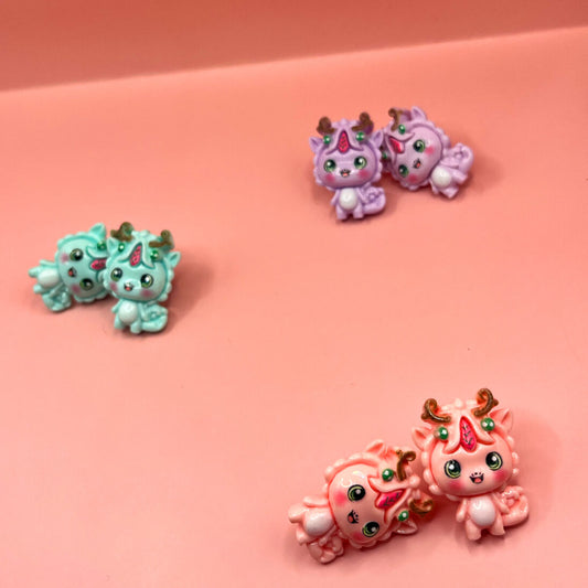 Baby Chinese New Year Dragon Studs