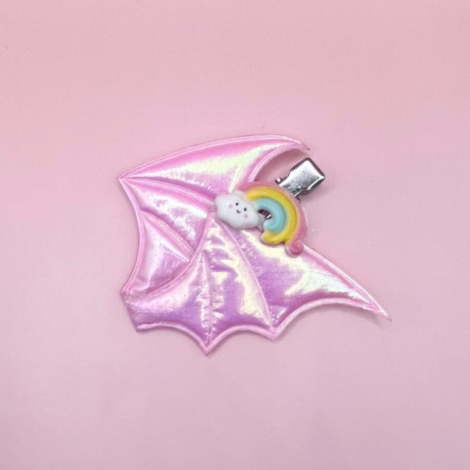 Pastel Bat Wing Hair Clip - Various Colours