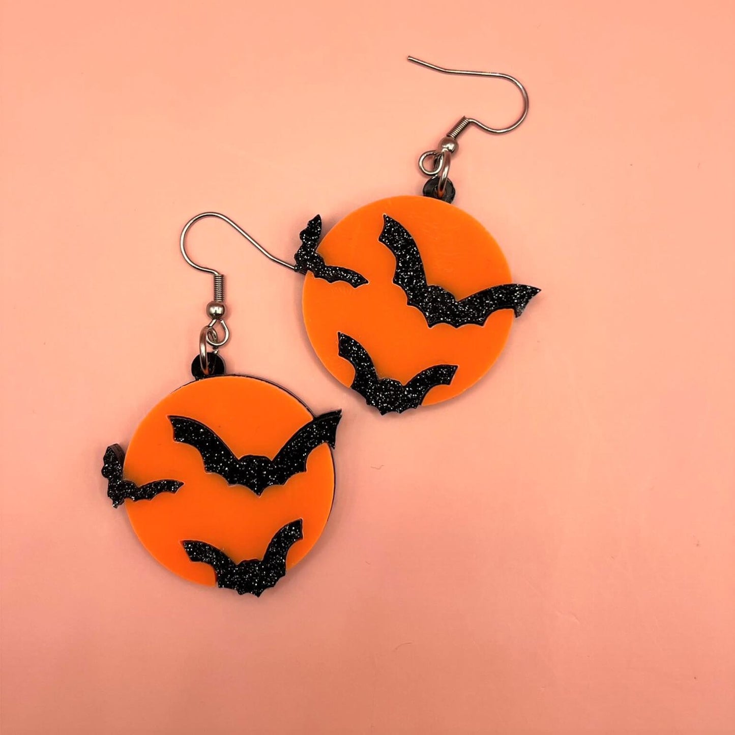 "Bats on an Orange Moon"