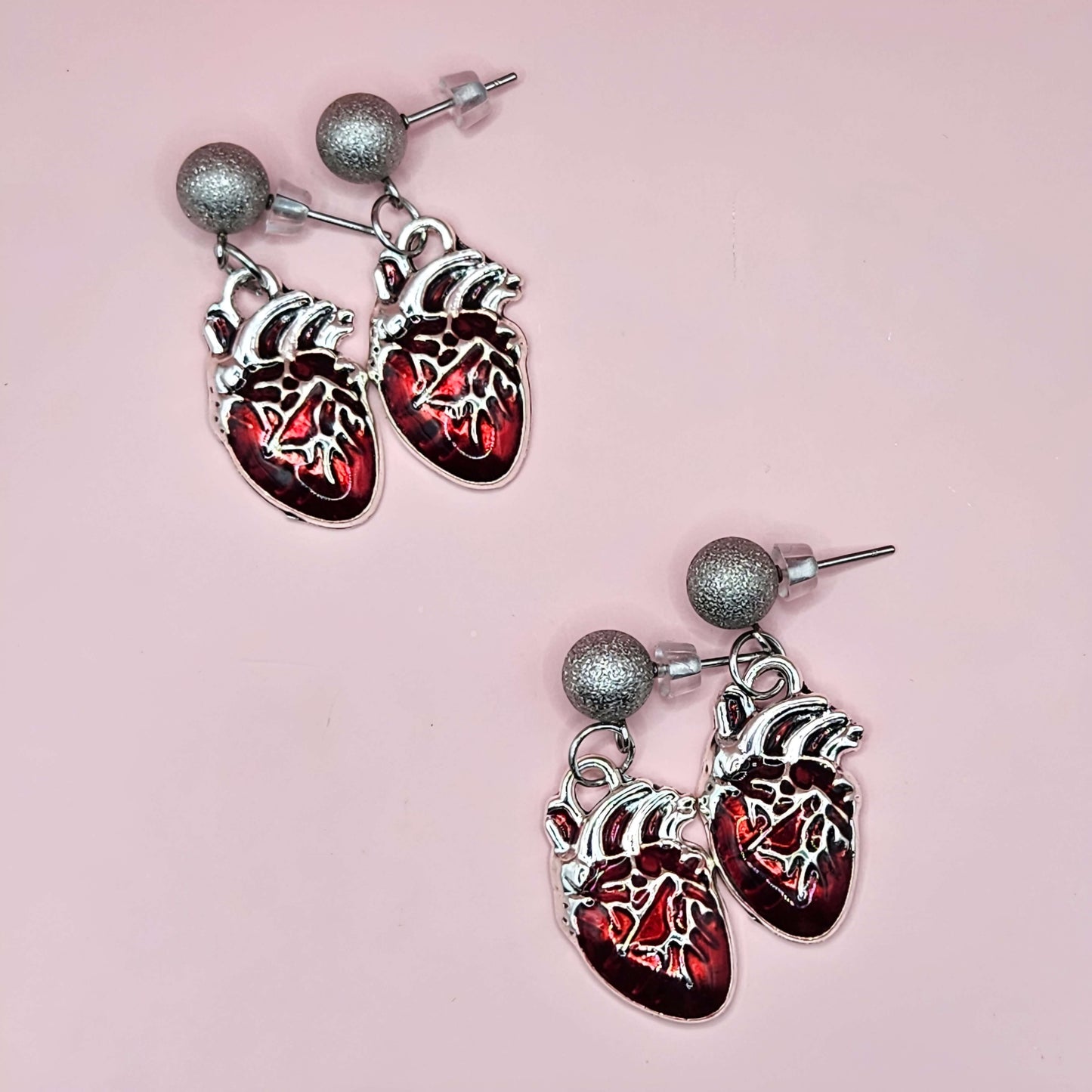 Anatomical Valentine Heart Studs