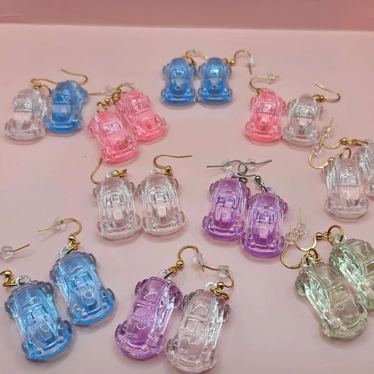 Pastel Transparent Mini Cars