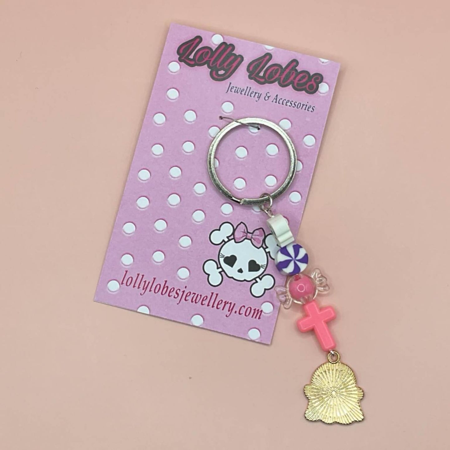 Pink Boo Baby Ghost Keychain