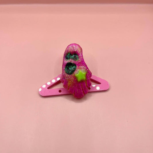 Hot Pink Sparkly Spook Ring